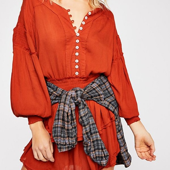 Free People Dresses & Skirts - Free People Fire Chestnut Romy Mini Dress